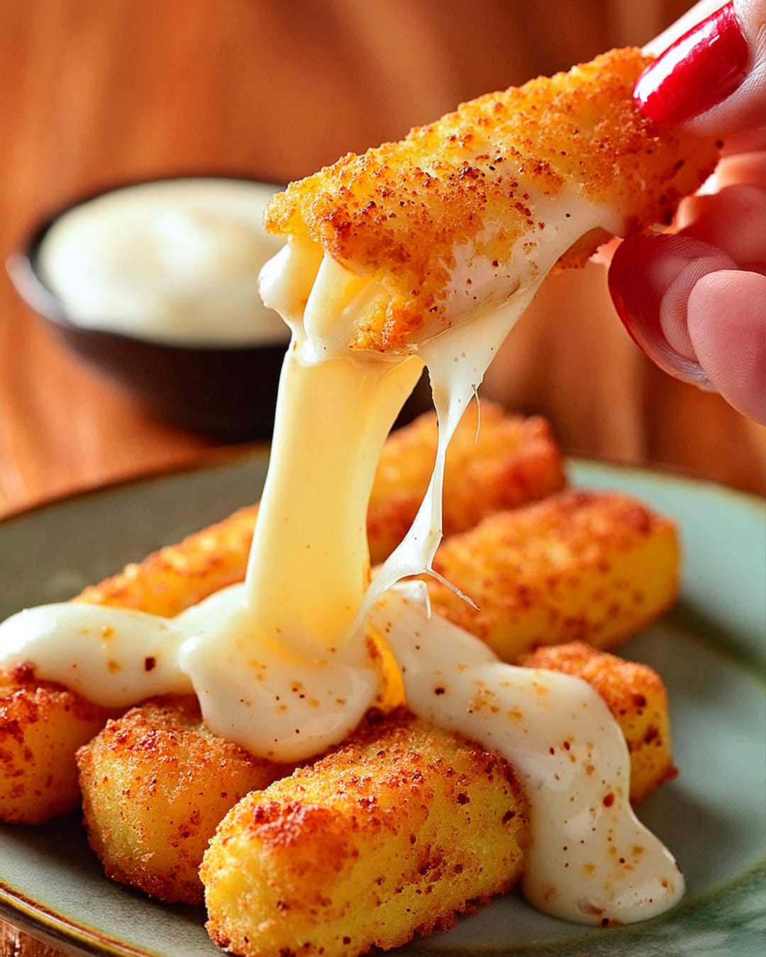 Ooey Gooey Mozzarella Sticks