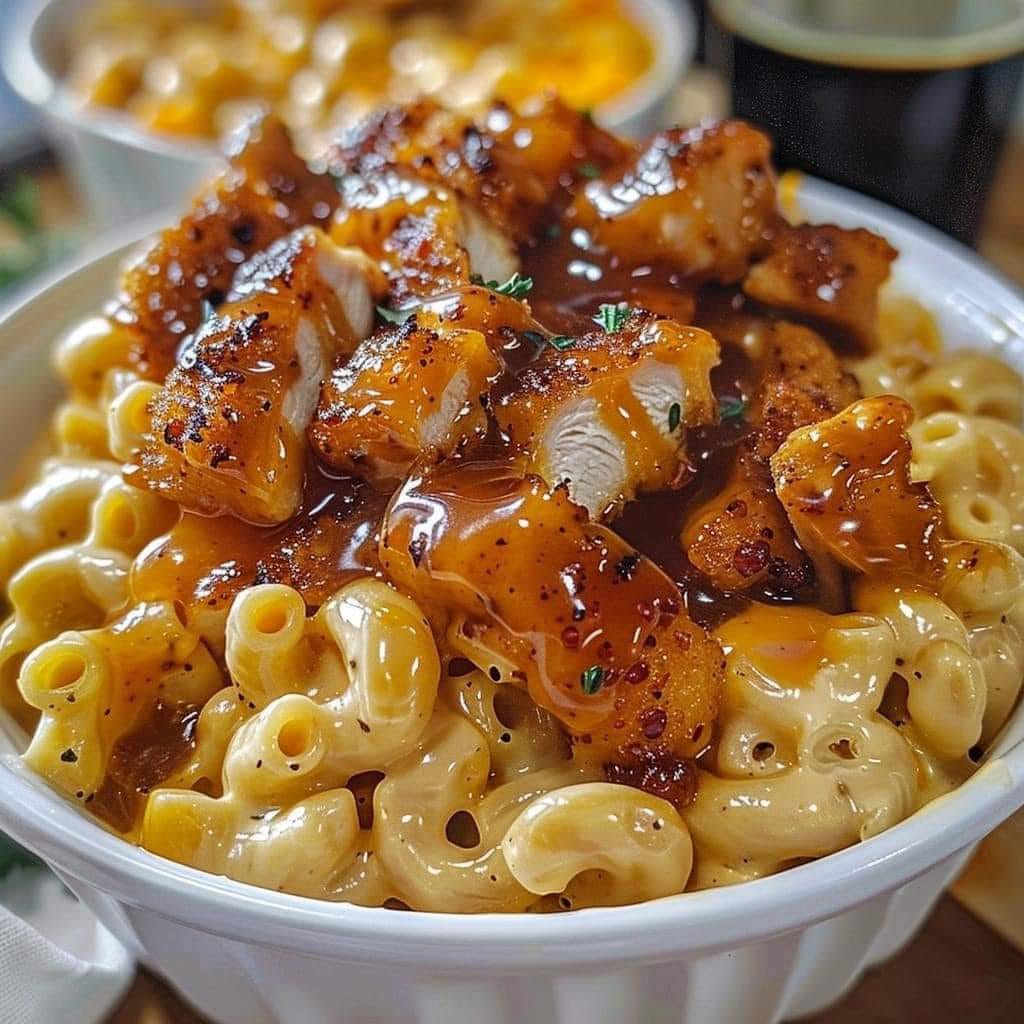  Honey Pepper Chicken Mac and Cheese