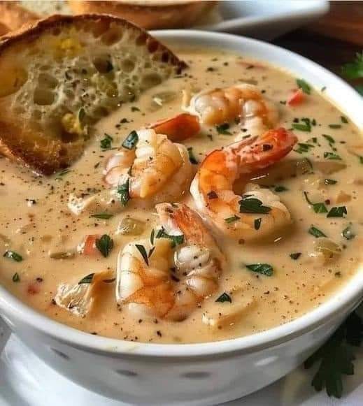 Best Recipe for Tasty Seafood Soup with Crab and Shrimp