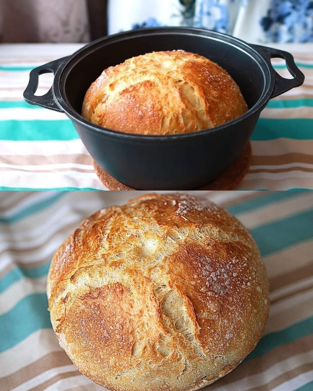 4 Ingredients only ! Everyone can make this homemade bread!