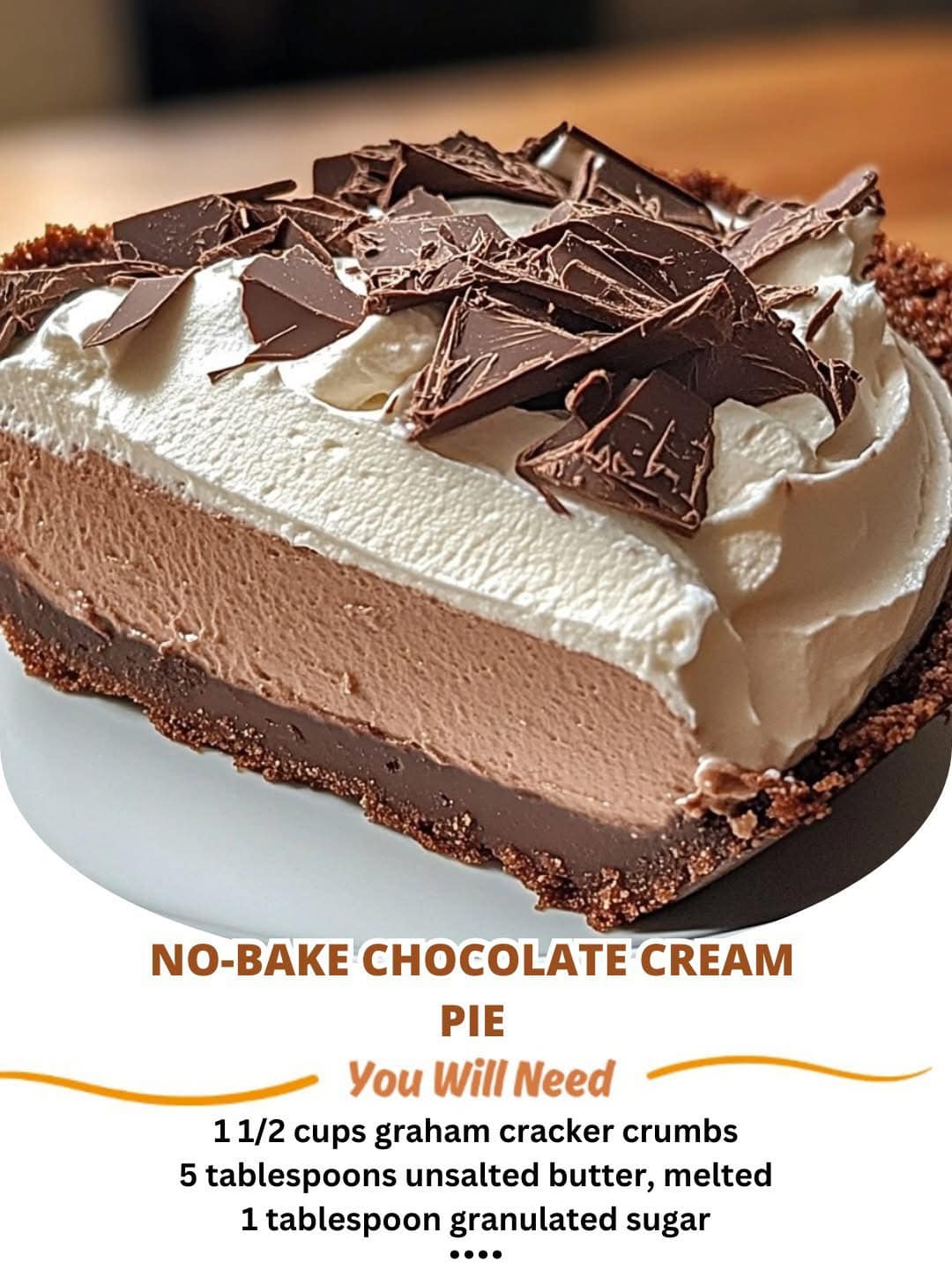 Title: No-Bake Chocolate Cream Pie 