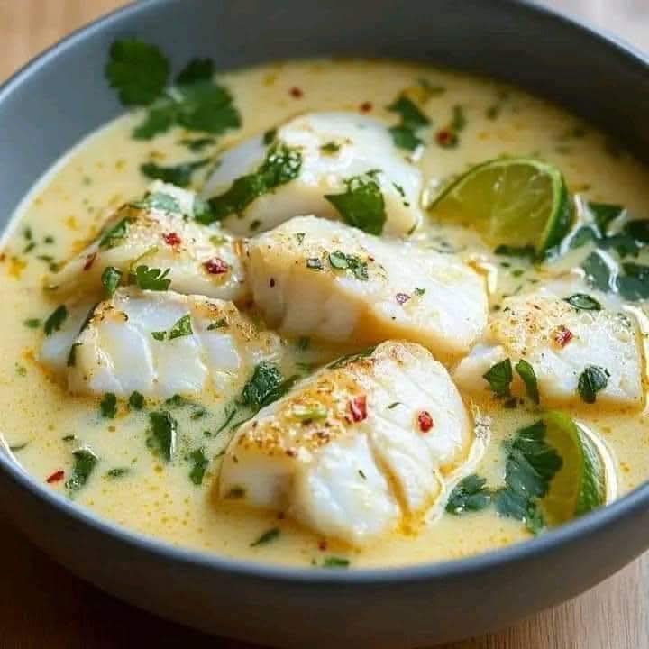 Coconut Lime Fish Soup 