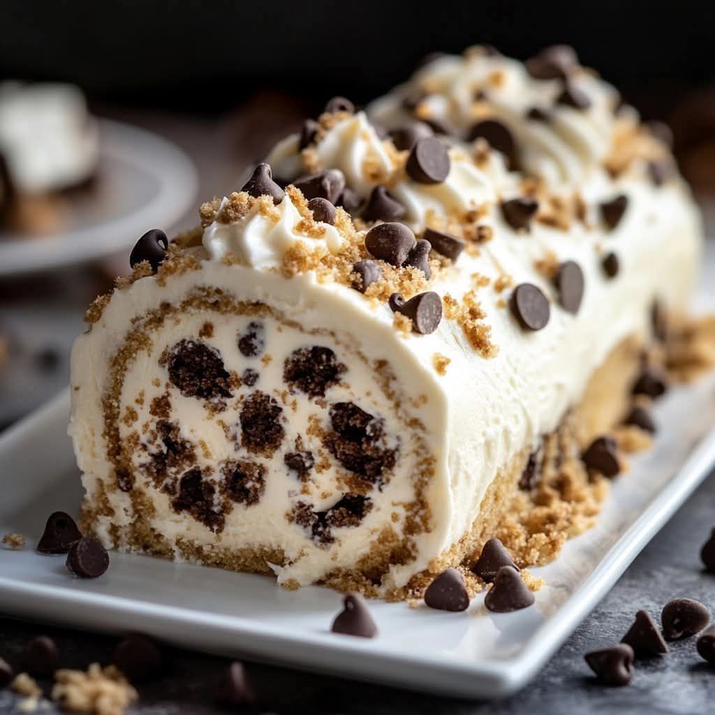  Chocolate Chip Cookie Dough Ice Cream Cake Roll Recipe 