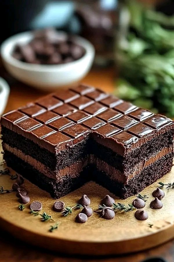  Chocolate Grid Cake – A Stunning & Decadent Treat! 