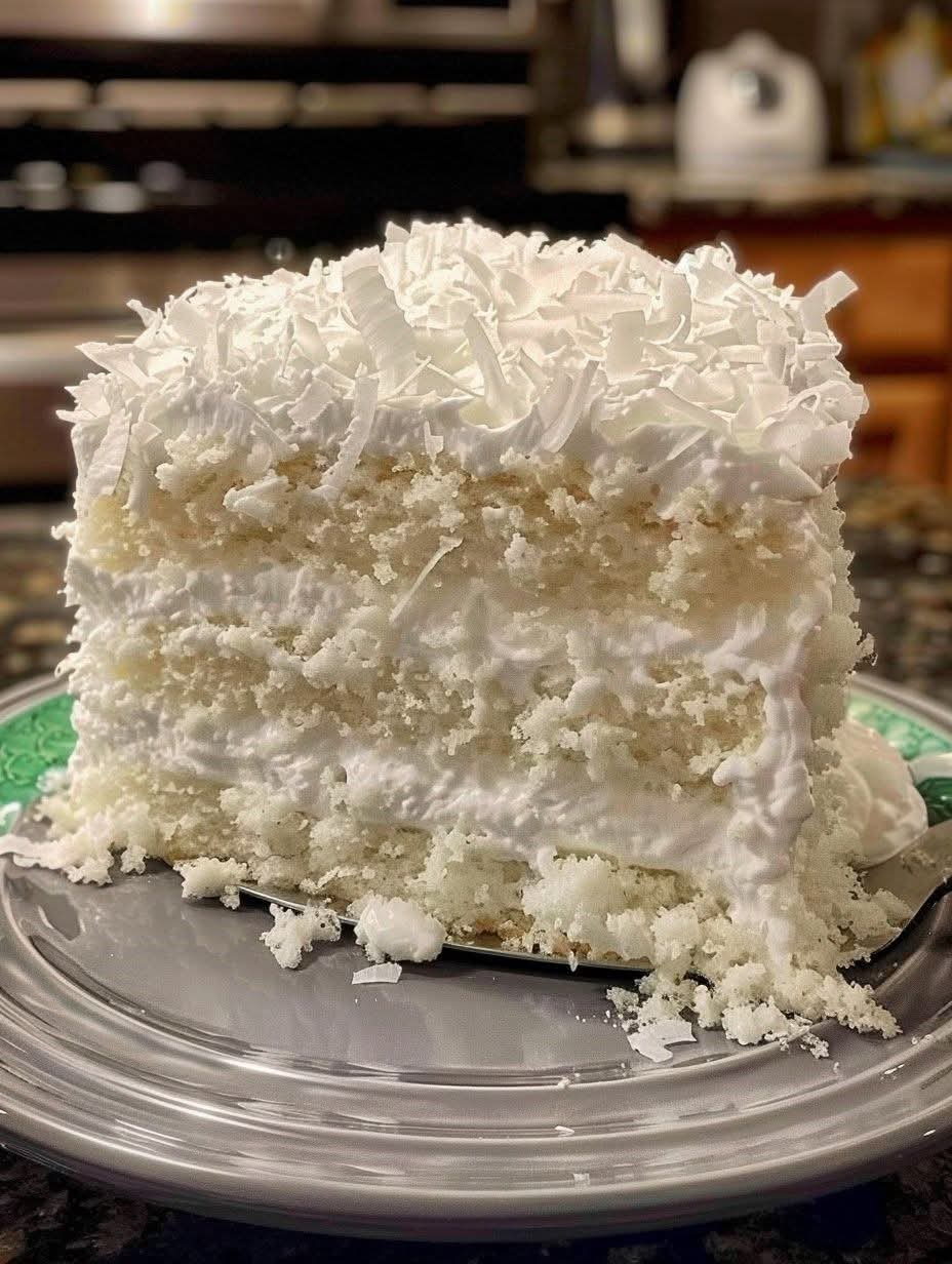 Delicious Creamy Coconut Cake ☺️