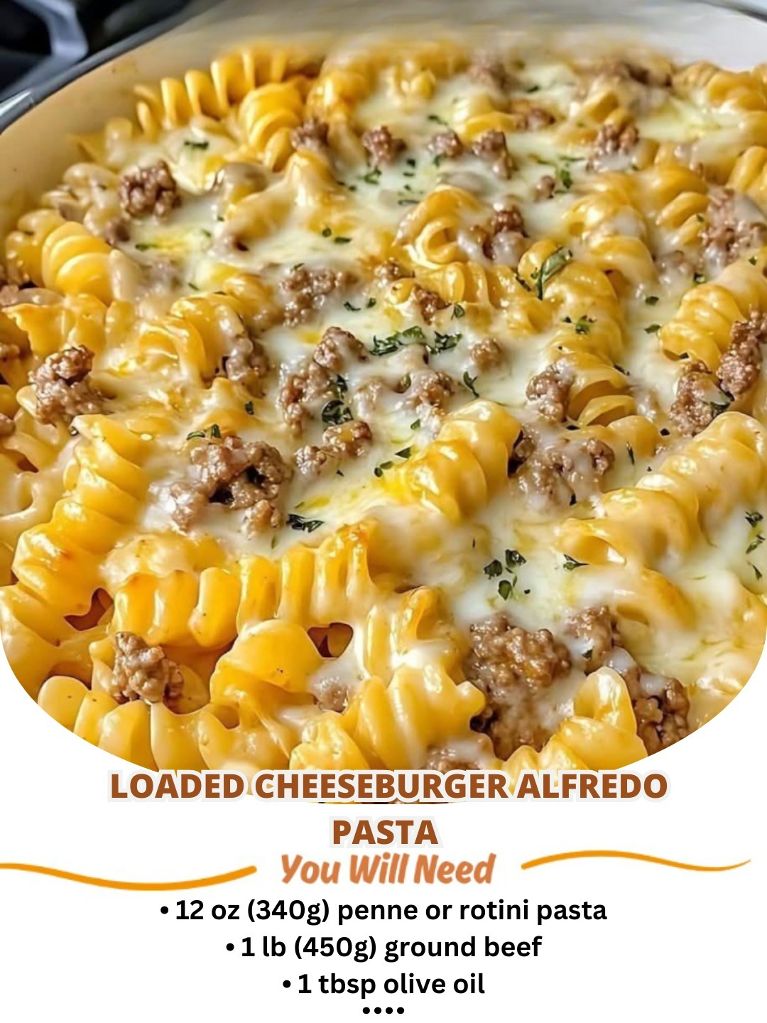 Loaded Cheeseburger Alfredo Pasta: A Comfort Food Dream 