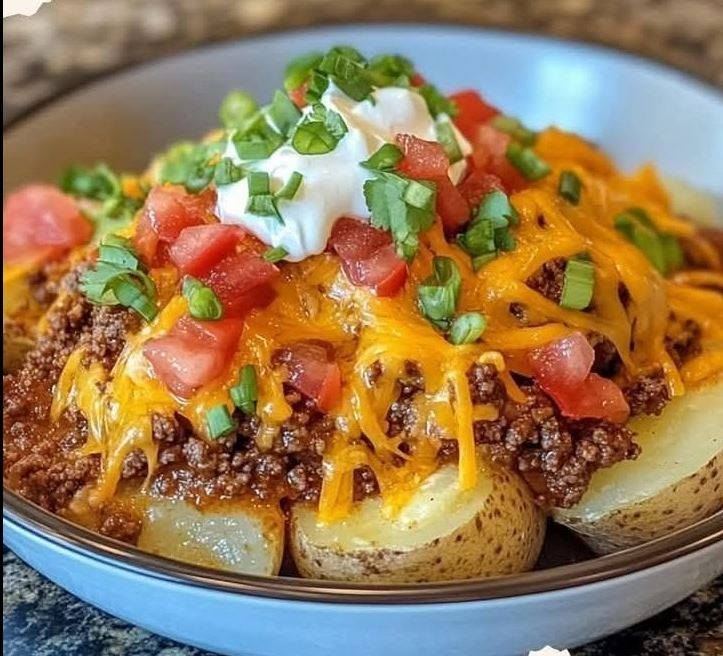 Taco Potatoes – A Cheesy and Flavorful Delight