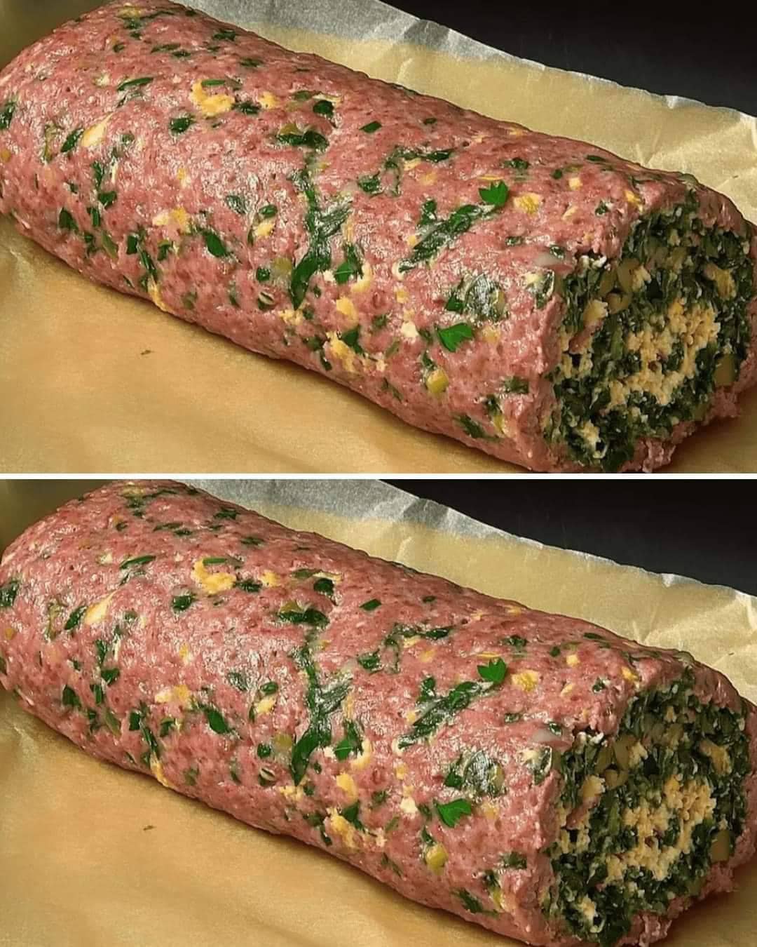 Spinach Stuffed Meatloaf Recipe