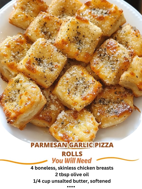 Parmesan Garlic Pizza Rolls