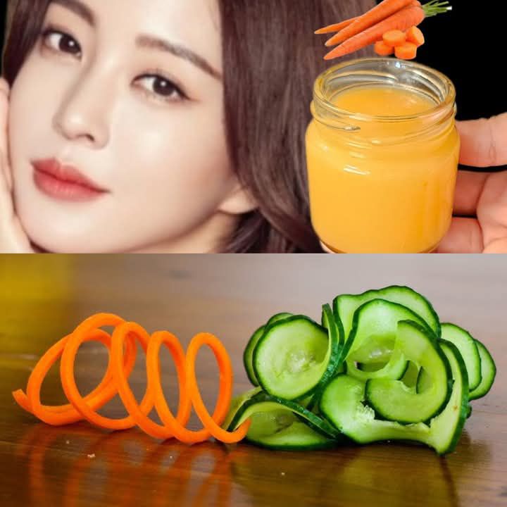 Vaseline and carrot cucumber removes all wrinkles in 3 minutes. Even with 70