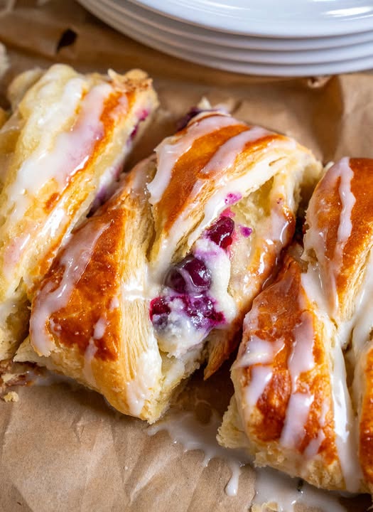 Blueberry Cream Cheese Danish