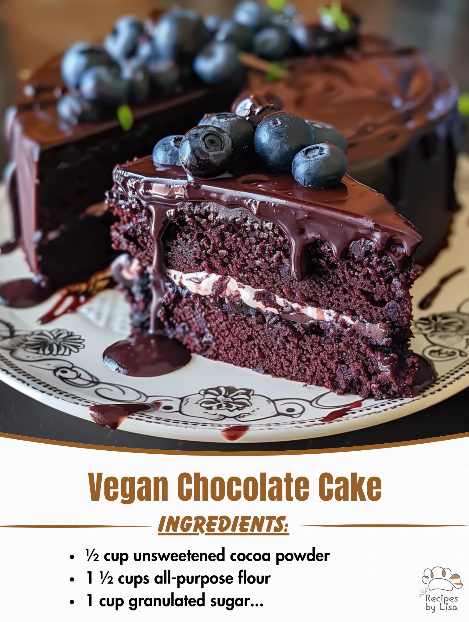  Vegan Chocolate Cake – Rich, Moist & Irresistible! 