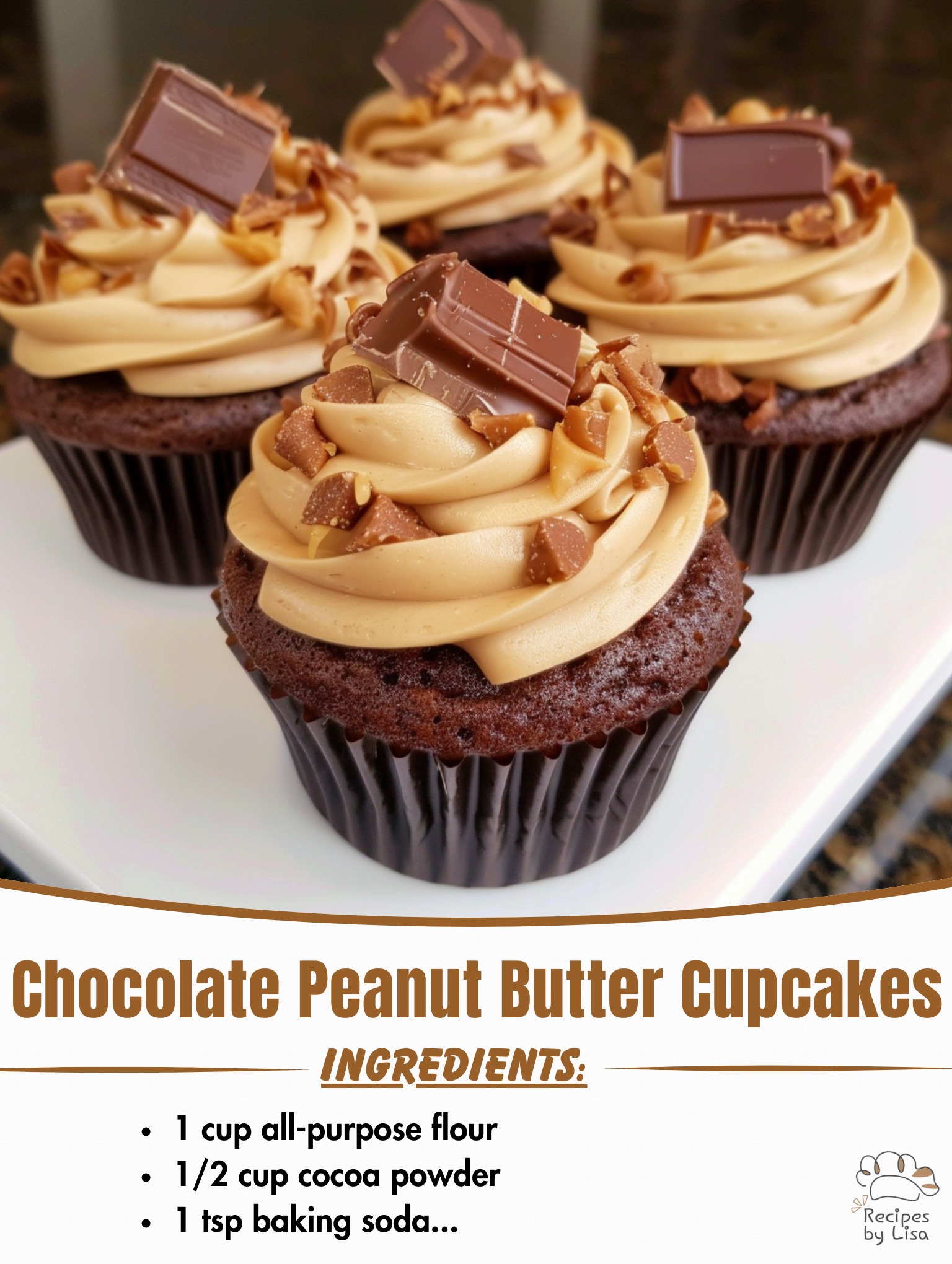  Chocolate Peanut Butter Cupcakes – The Ultimate Flavor Combo!