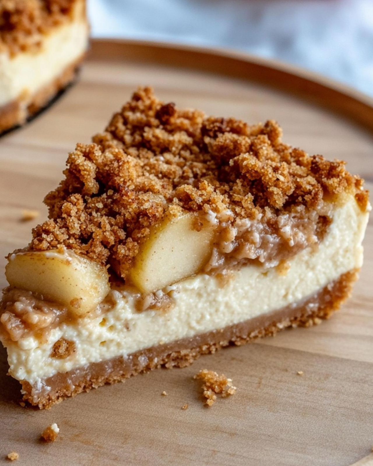 Apple Crumble Cheesecake 