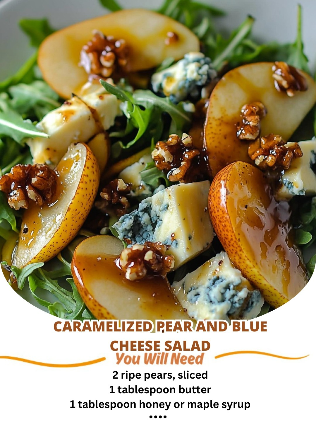 Caramelized Pear and Blue Cheese Salad: A Sweet, Savory Symphony 