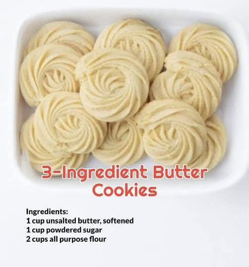 3-Ingredient Butter Cookies