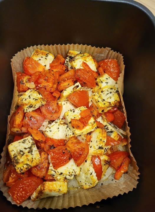 You will cook every day, Baked Feta with Vegetables from the Air Fryer or Oven!