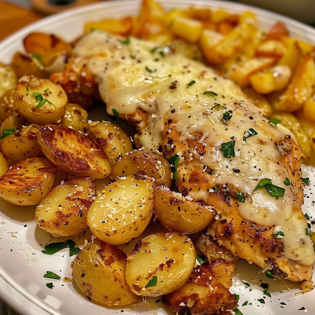 Garlic Parmesan Chicken and Potatoes