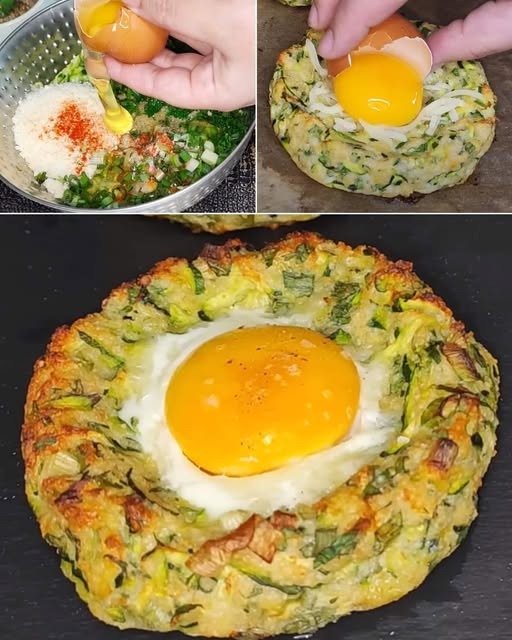 Zucchini egg baskets; An original idea that you can try now