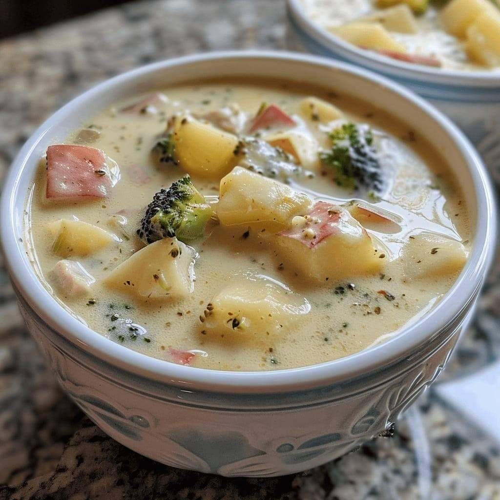 LOADED BROCCOLI POTATO SOUPLOADED BROCCOLI POTATO SOUP