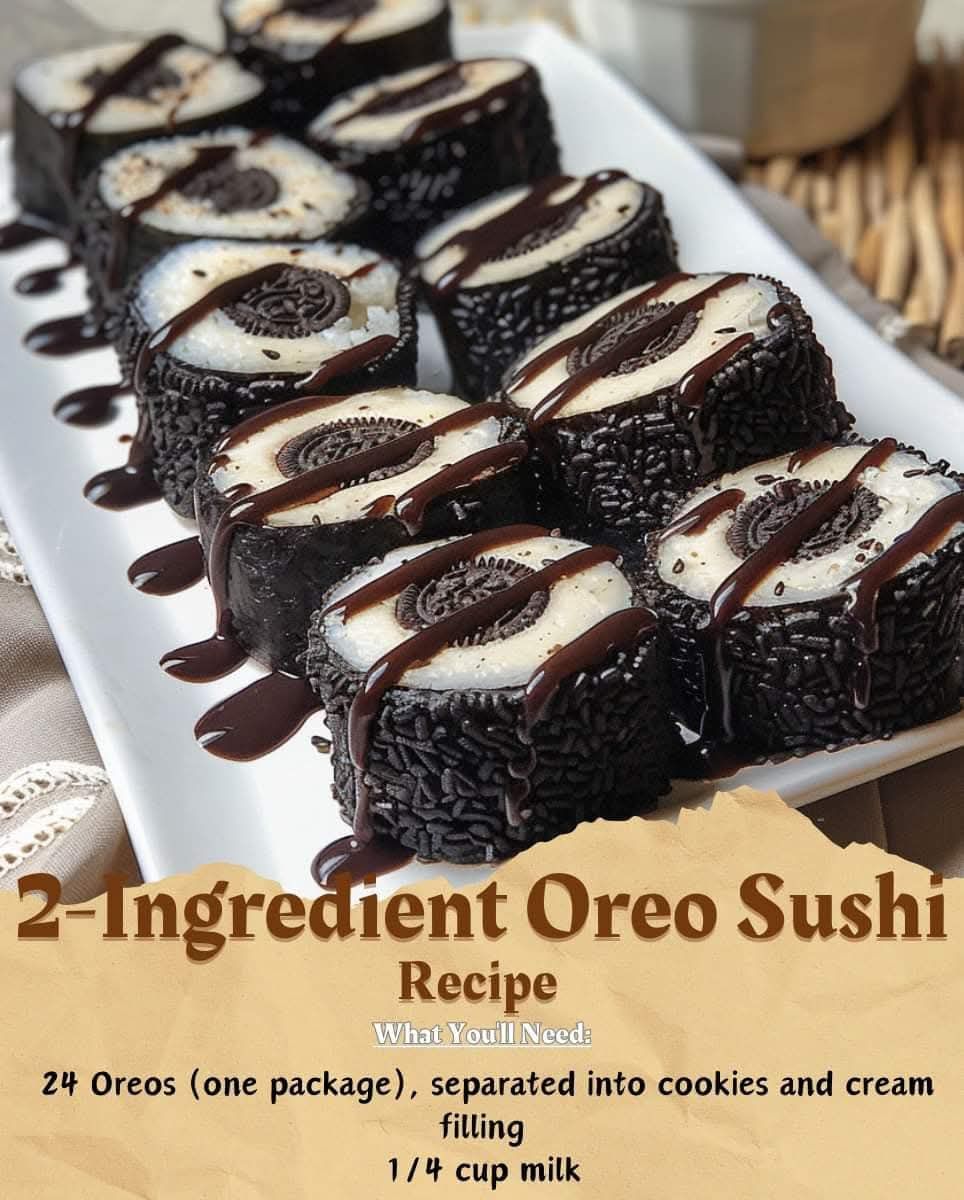 2-Ingredient Oreo Sushi Recipe