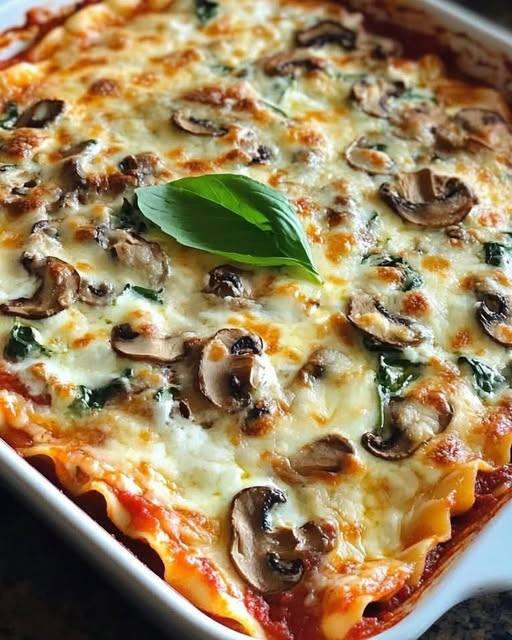 Mushroom and Spinach Lasagna