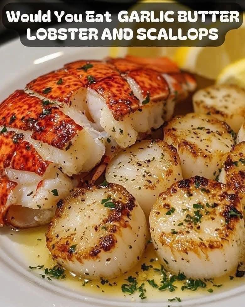  Garlic Butter Lobster & Scallops – A Gourmet Delight! 