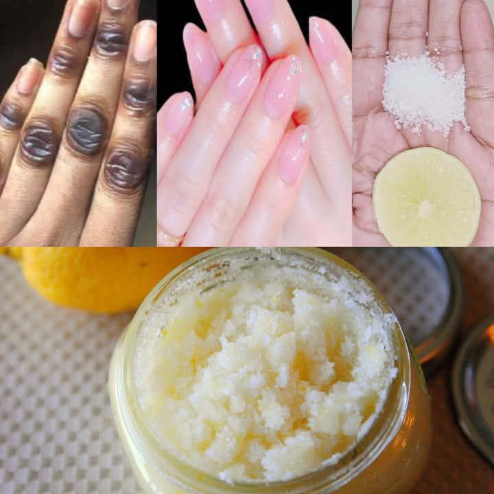 Homemade Scrub for Whitening Dark Knuckles and Soft Hands