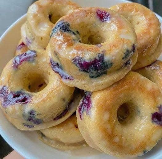 Blueberry Glazed Donuts – A Sweet and Simple Treat! 