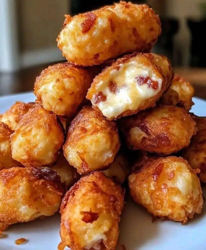 Crispy Cheese-Stuffed Tater Tots – The Perfect Snack! 