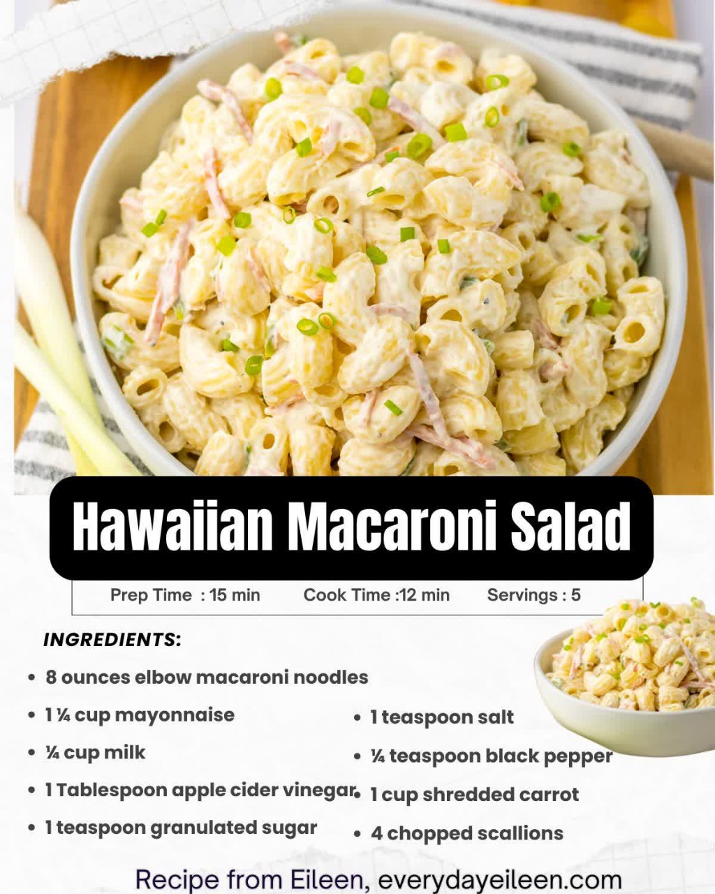 Hawaiian Macaroni Salad Recipe