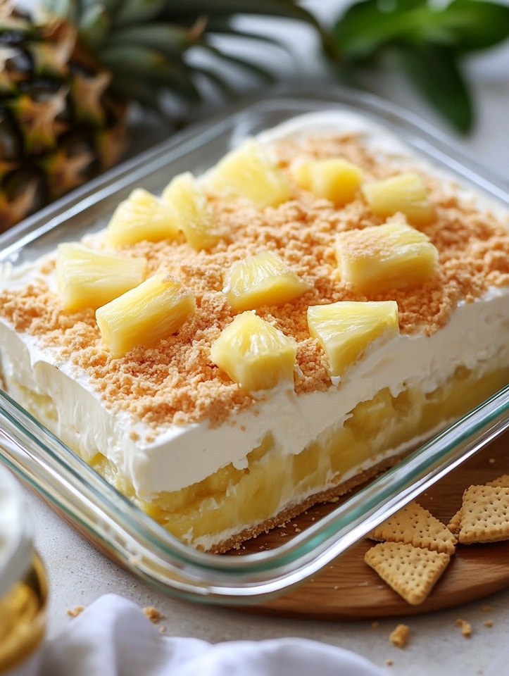  Pineapple Cheesecake Bars – No-Bake Perfection! 