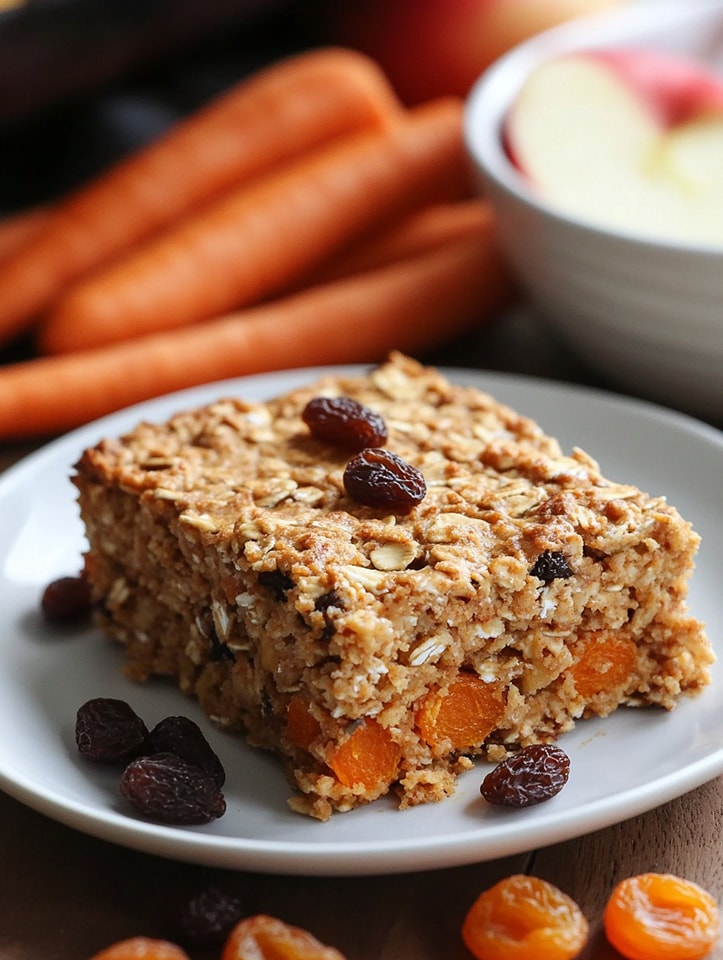  Apple Carrot Oat Breakfast Bake – No Sugar, Pure Goodness! 