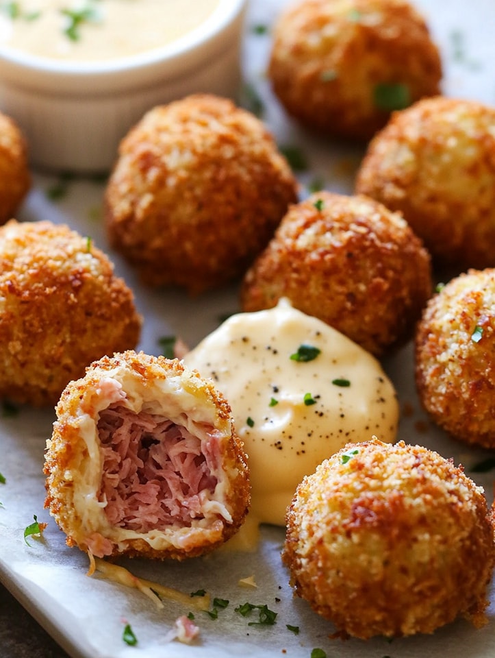 Crispy Reuben Balls 