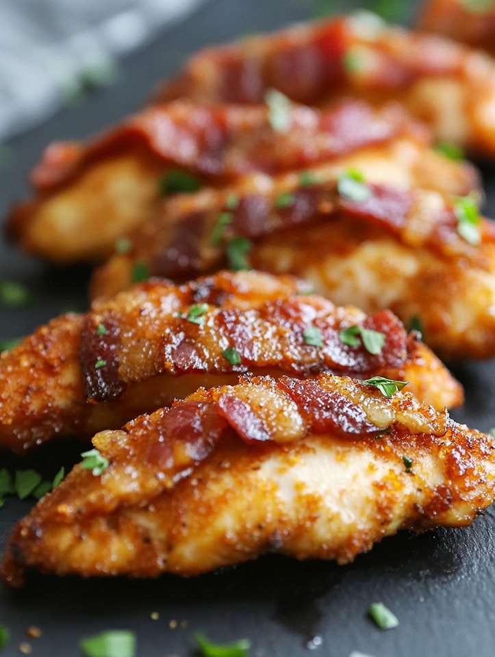  Bacon Brown Sugar Chicken Tenders – Sweet & Savory Magic! 