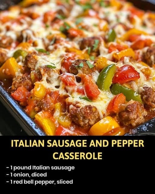 Italian Sausage and Pepper Casserole