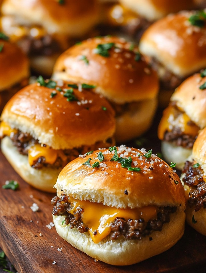  Garlic Parmesan Cheeseburger Bombs