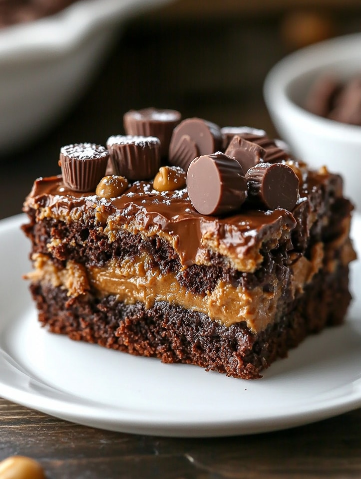 Peanut Butter Cup Dump Cake 