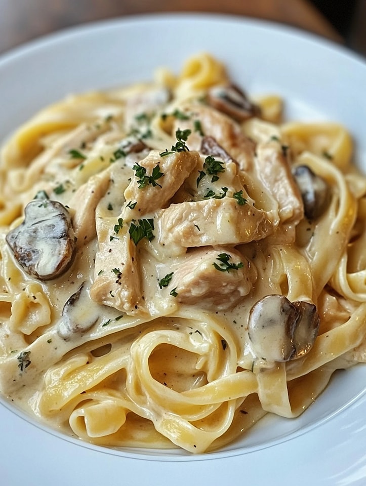 Pasta with Chicken and Boursin Creamy Sauce 