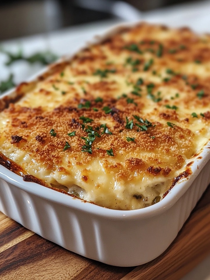 Swiss Cheese Minced Meat Casserole 