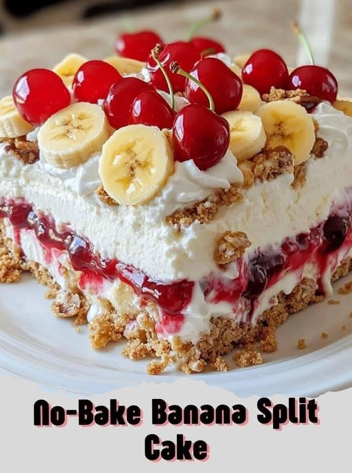 No-Bake Banana Split Cake – Don’t Lose This Recipe