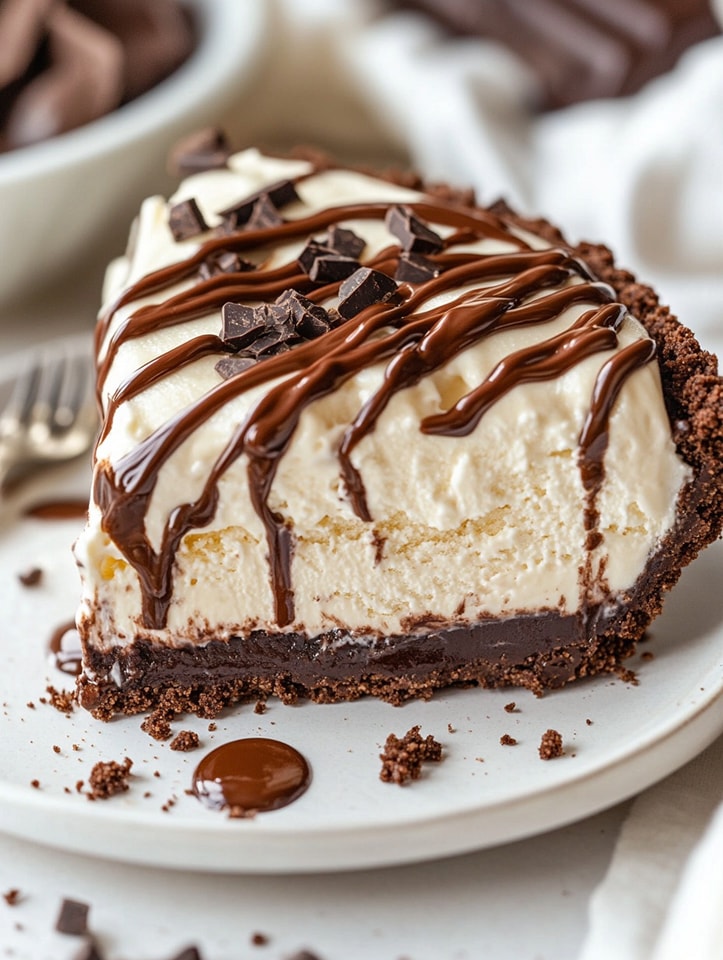 Irish Cream Fudge Pie 