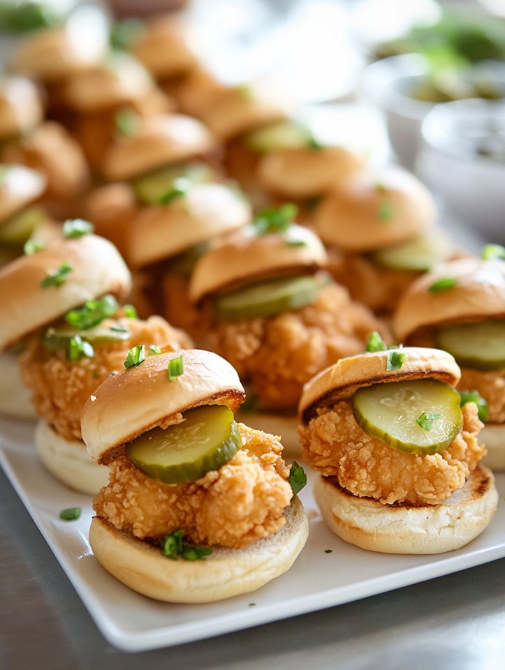 Zesty Crispy Chicken Sliders 