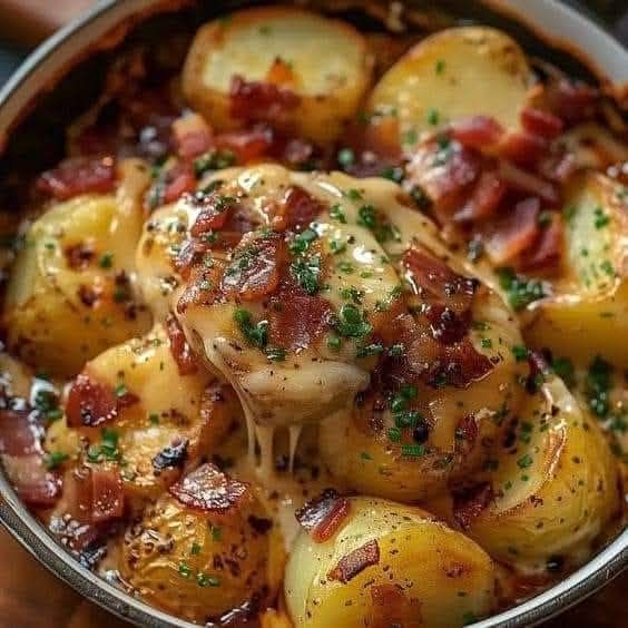 Cheesy Mississippi Mud Potatoes