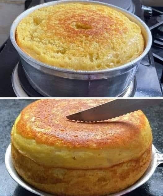 Stovetop Banana Cornmeal Cake