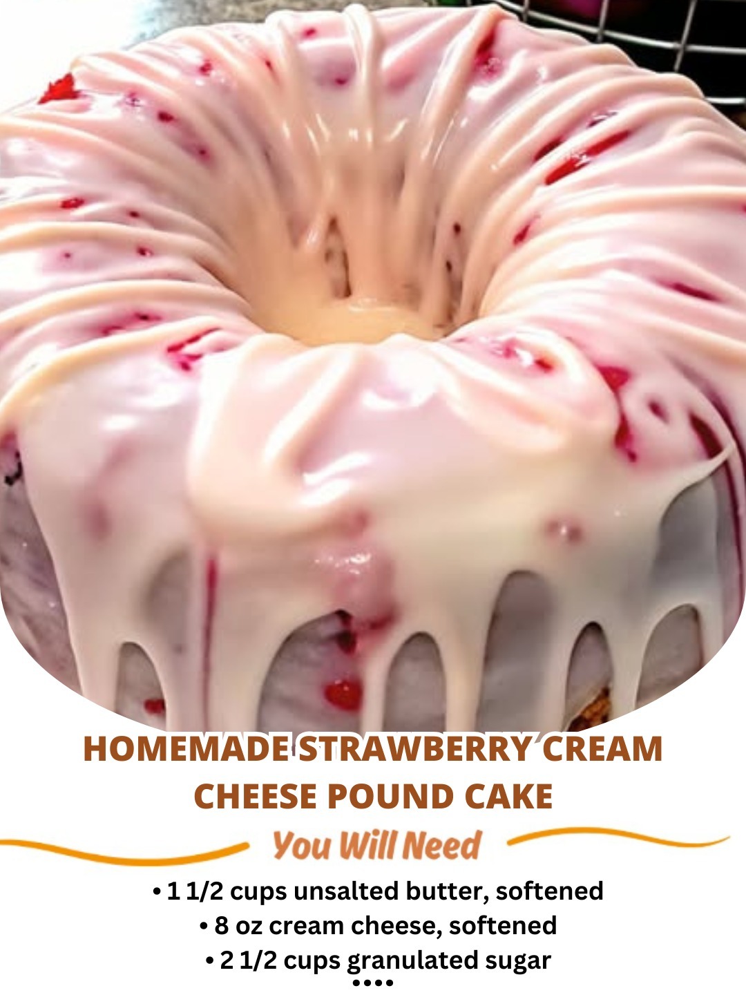 Homemade Strawberry Cream Cheese Pound Cake: A Slice of Sweet Perfection 🍓🍰