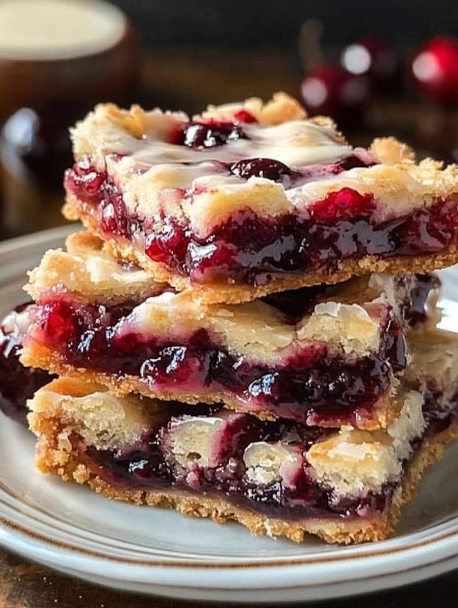Homemade Cherry Pie Bars