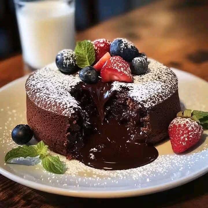 Chocolate fondant cake 